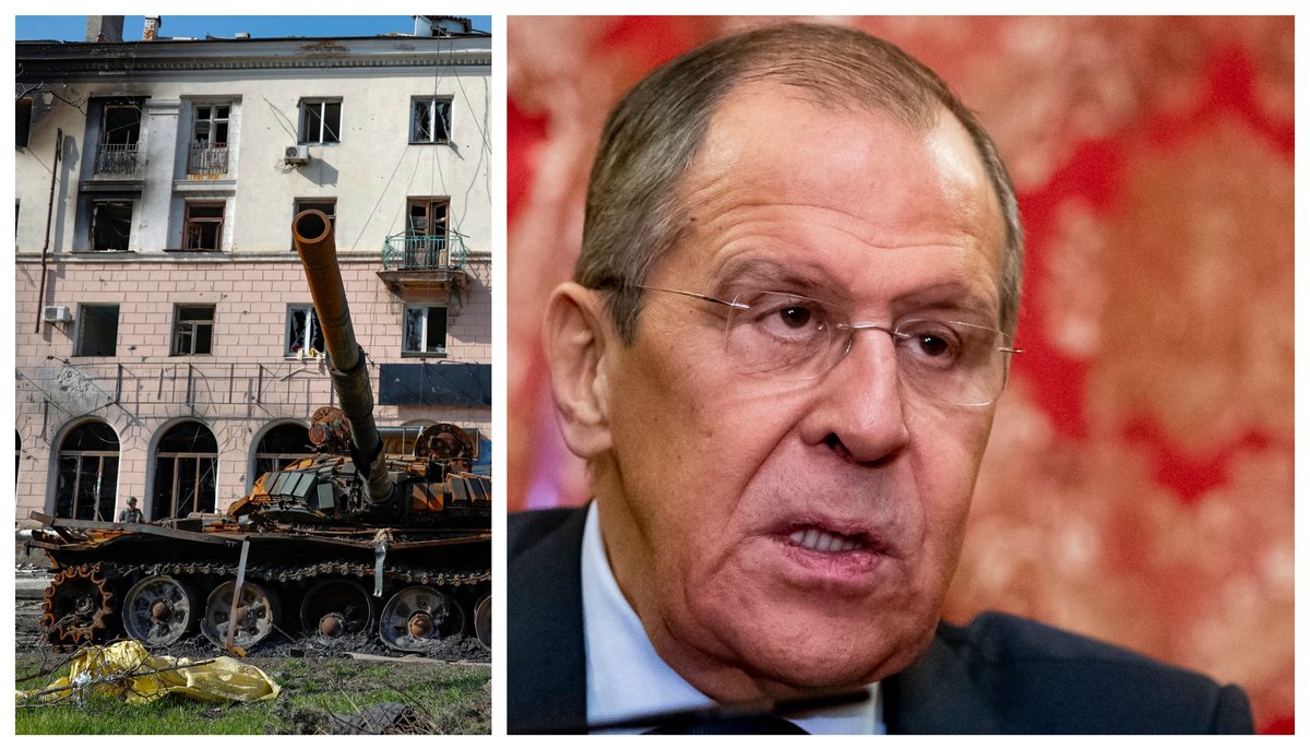 Sergej Lavrov menar på att Ryssland inte har som mål att avsluta kriget den 9 maj.